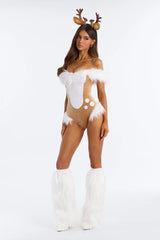 Antler Tease 3 Piece Costume Set - Tan/Multi