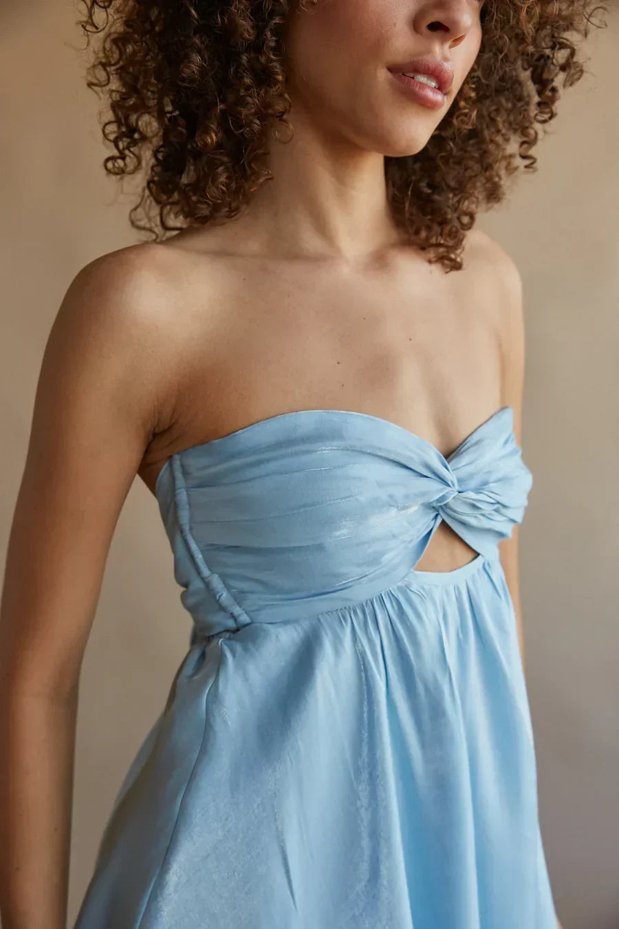 Gabby Twist Babydoll Dress