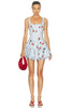 Bubble Dress In Blue Multi