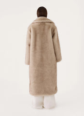 Aspen Avenue Faux Fur Coat - Natural