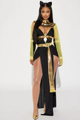 Queen Of The Nile 4 Piece Costume Set - Black/Gold