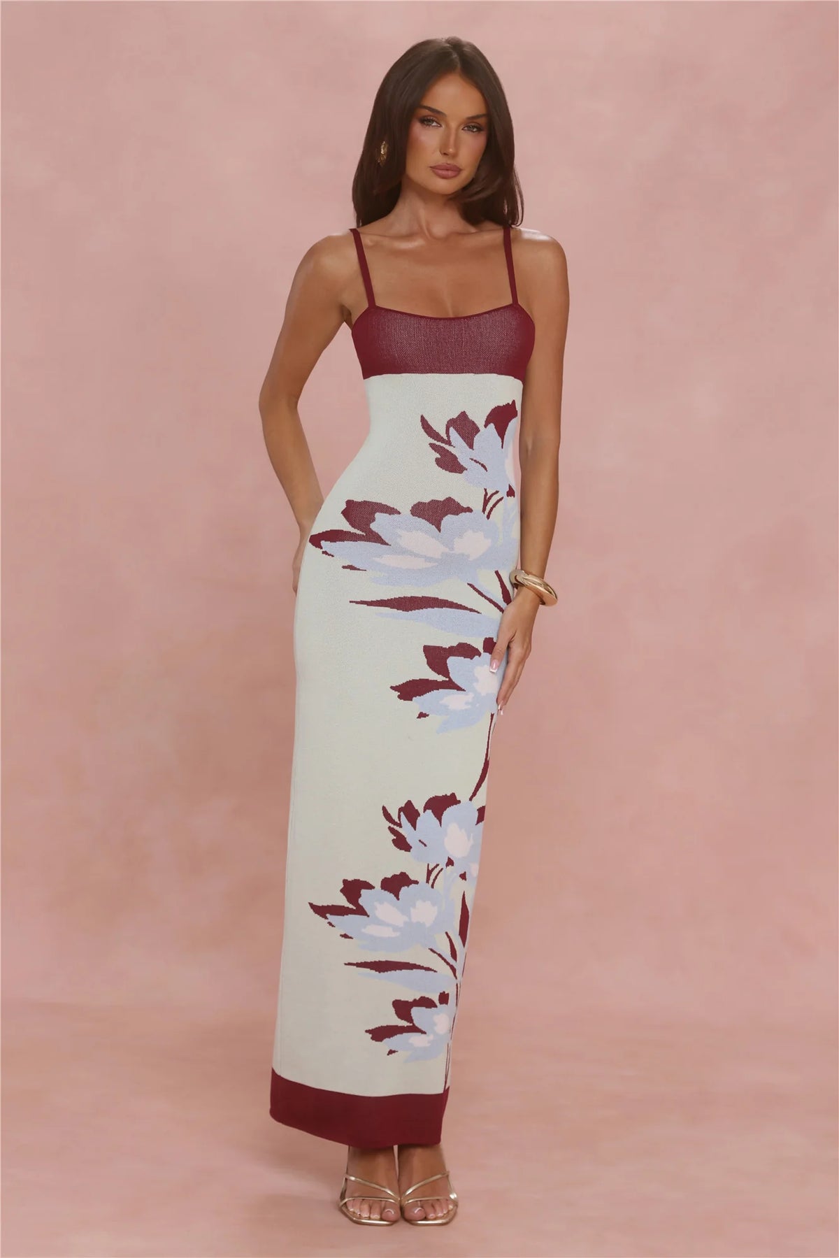 Wear Confidence Knit Maxi Dress Multi