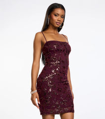 Bead Behavior Sequin Beaded Bodycon Mini Dress