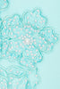 Stella Tulip Mini Dress in Aqua Blue