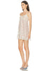 Slip Dress In White Red