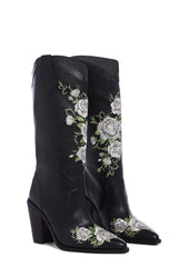 Mourning Rose Cowboy Boots