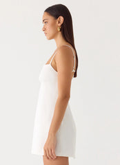 Second Sun Mini Dress - White