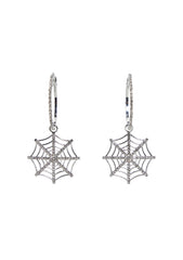 Web Of Glitz Hoop Earrings