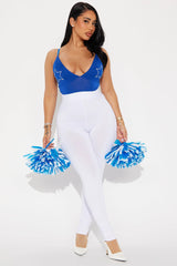 Texas Star Cheerleader 4 Piece Costume Set - White/Blue