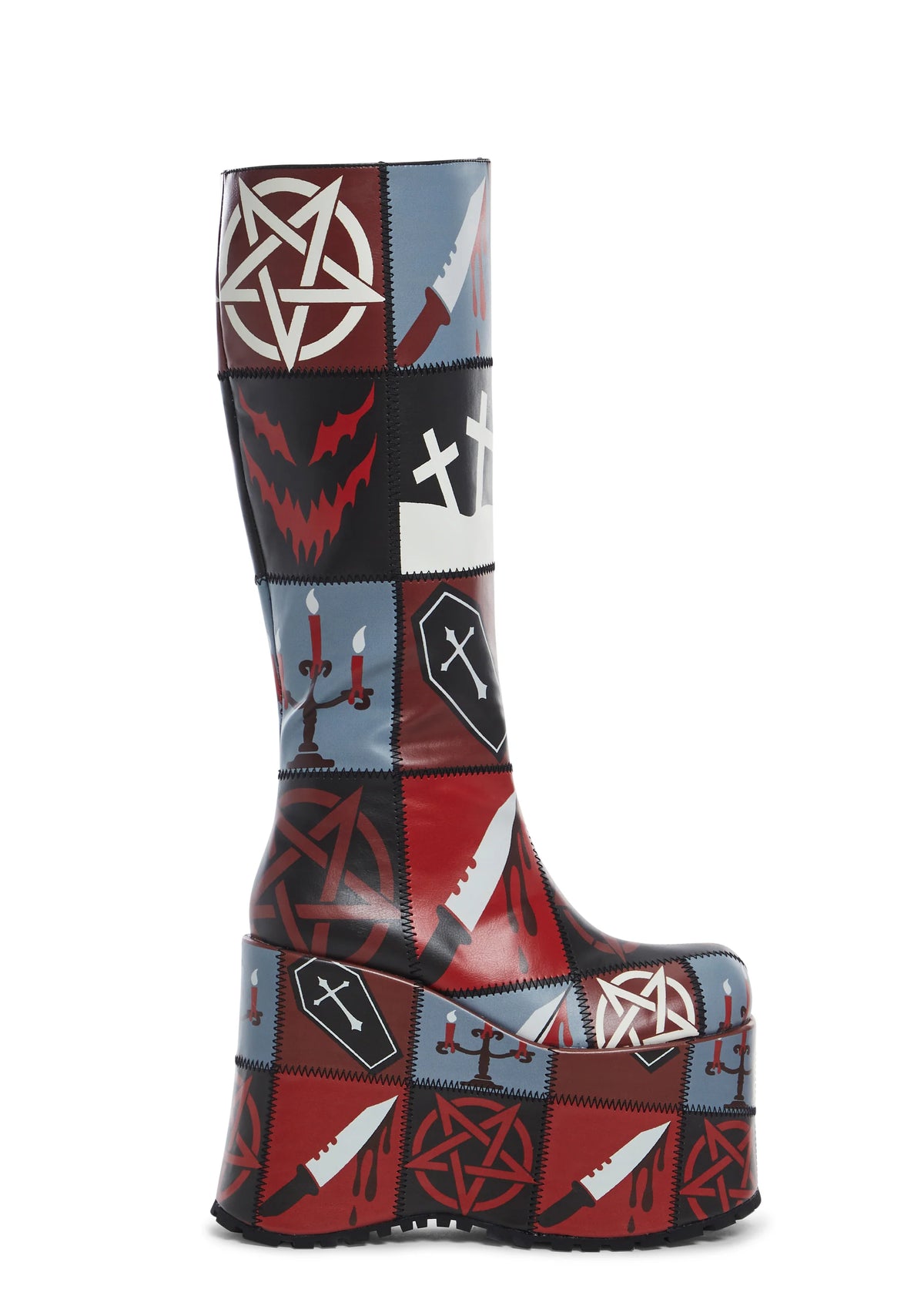 Exercise Caution Platform Boots