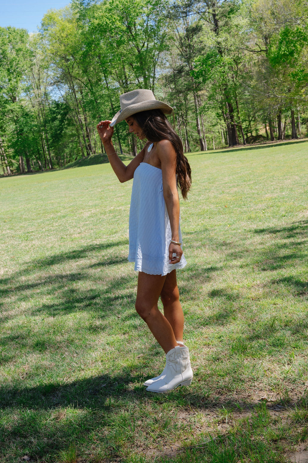 Archie Swing Mini Dress-Sky Way