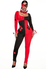 Comic Queen 4 Piece Costume Set - Red/combo
