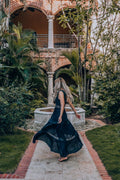 Playing Games Maxi Dress Navy