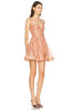 Luna Corset Mini Dress In Peony
