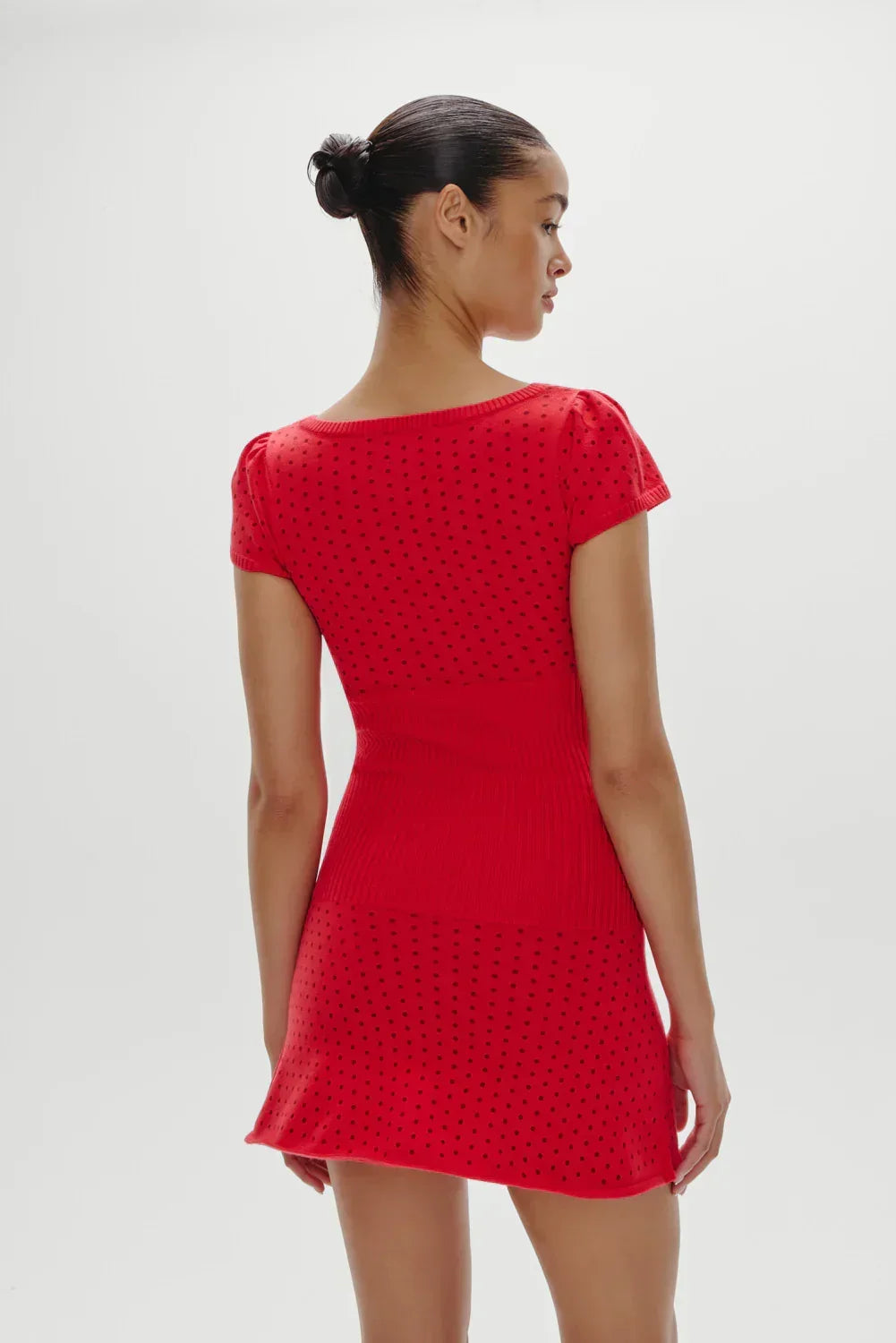 Eliza Knit Mini Dress - Cranberry