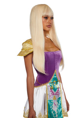 Blonde Straight Wig With Bangs