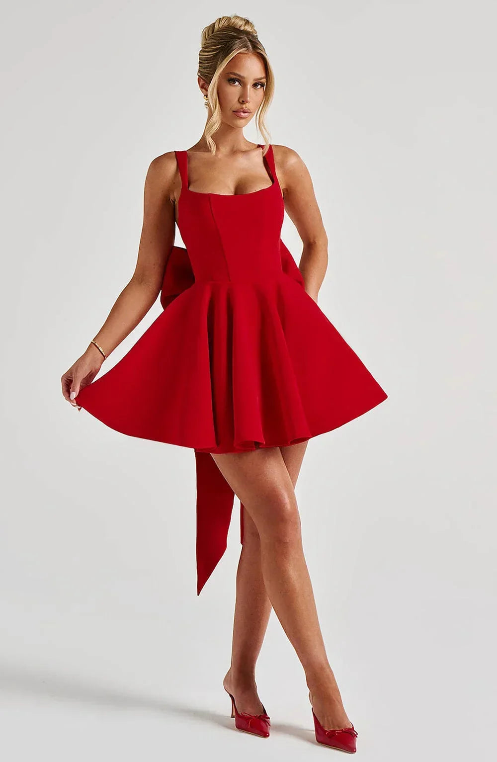 Livette - Bow Tie Mini Dress