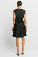 Jacee Denim Dress in Black