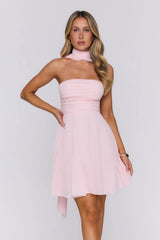 Hot Girl Holiday Strapless Mini Dress Pink