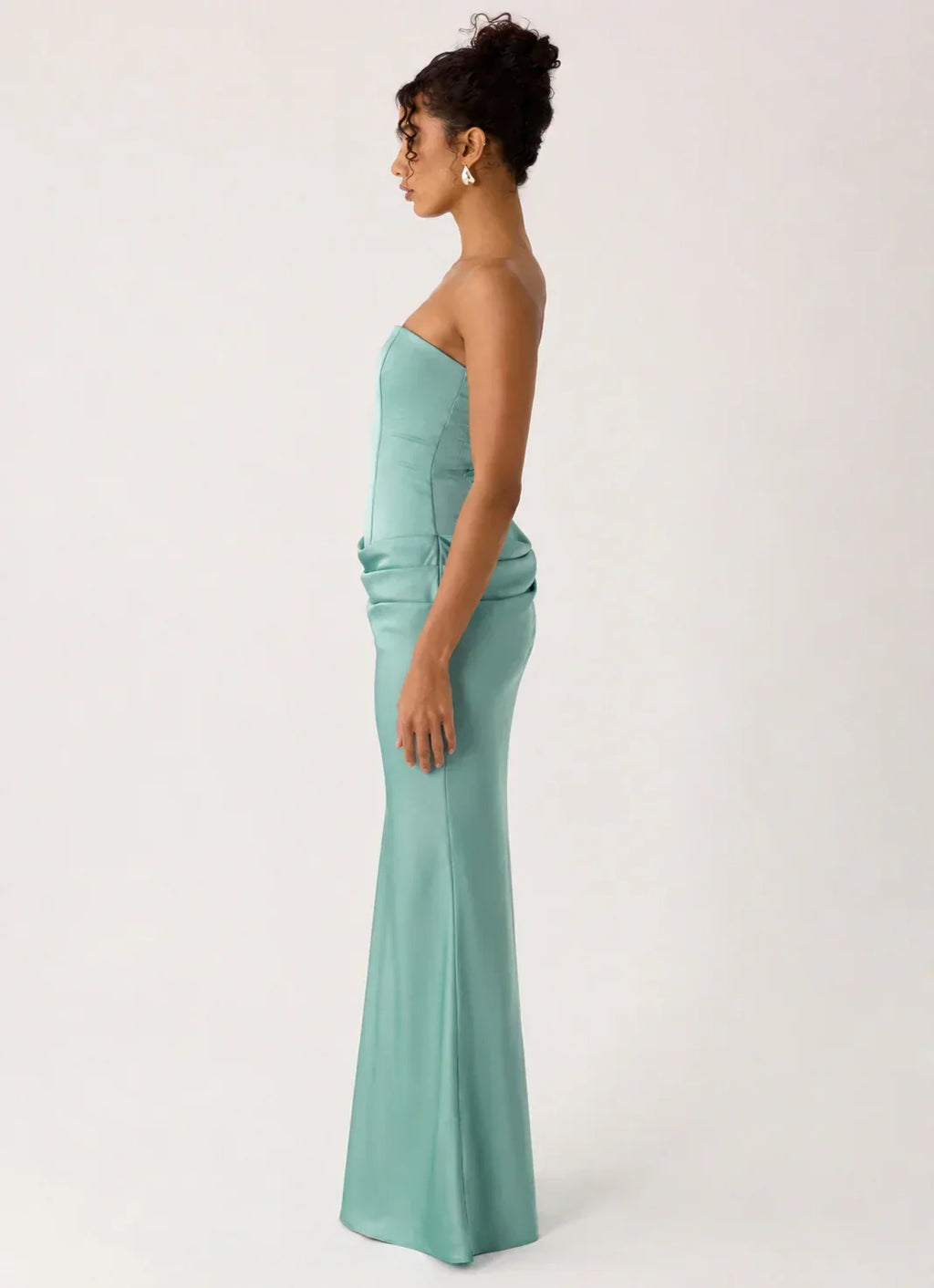 Adara Corset Maxi Dress Blue