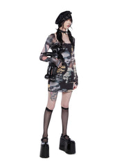 Petrified Night Mini Dress