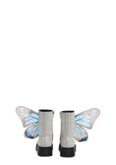 Metamorphic Butterfly Boots - Silver