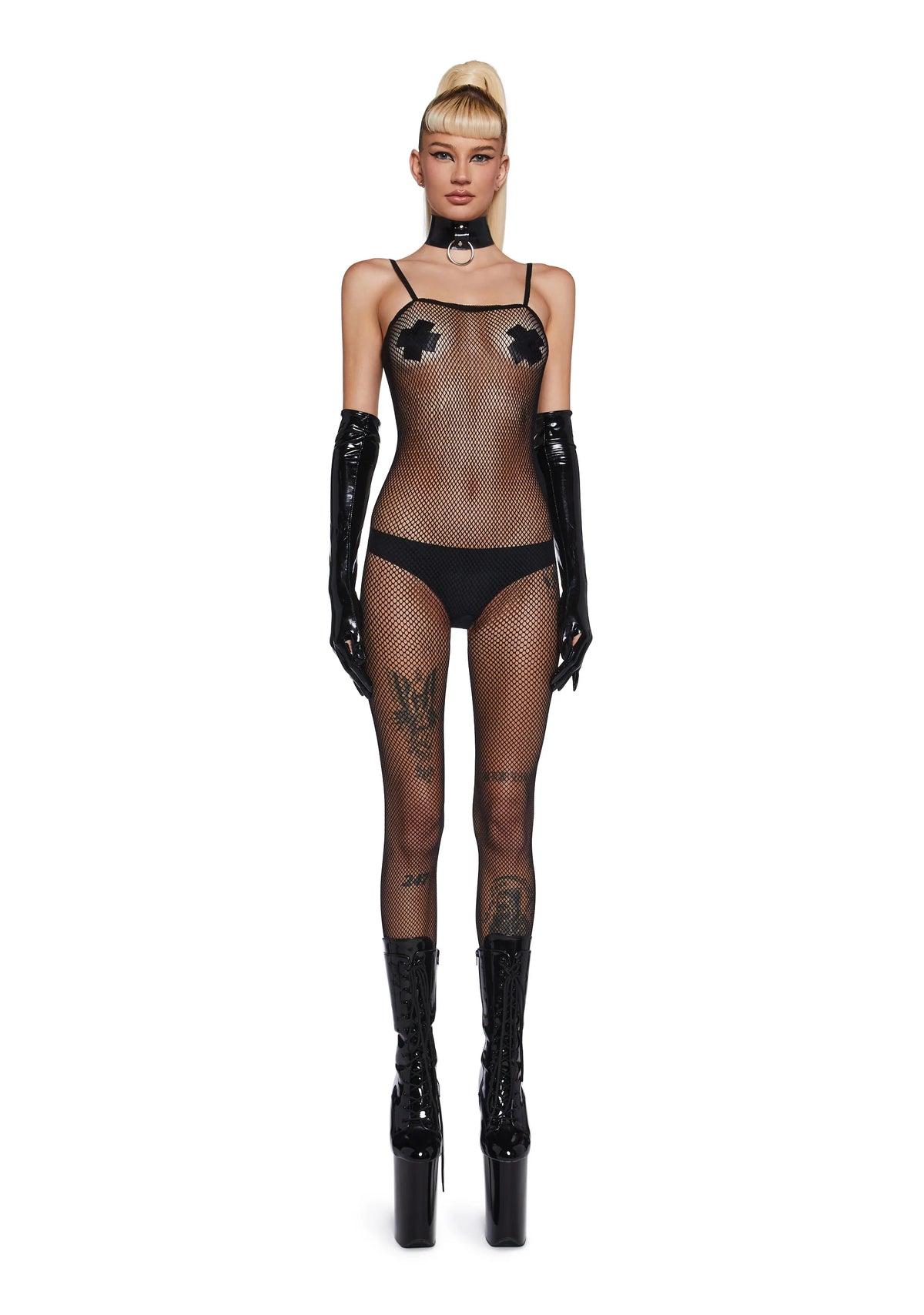 Out Of Luck Fishnet Body Stocking
