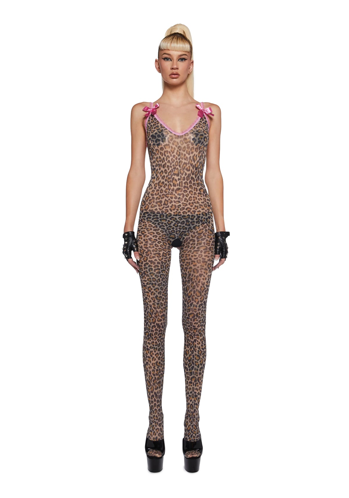 True Spots Mesh Body Stocking