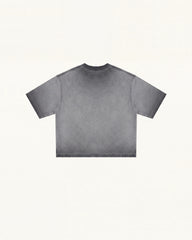 The Radiant 3D Pearl Butterfly  Tee - Acid Charcoal
