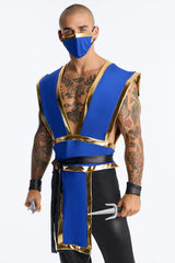 Silent Blade 7 Piece Costume Set - Blue/combo