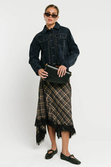 Parker Plaid Midi Skirt