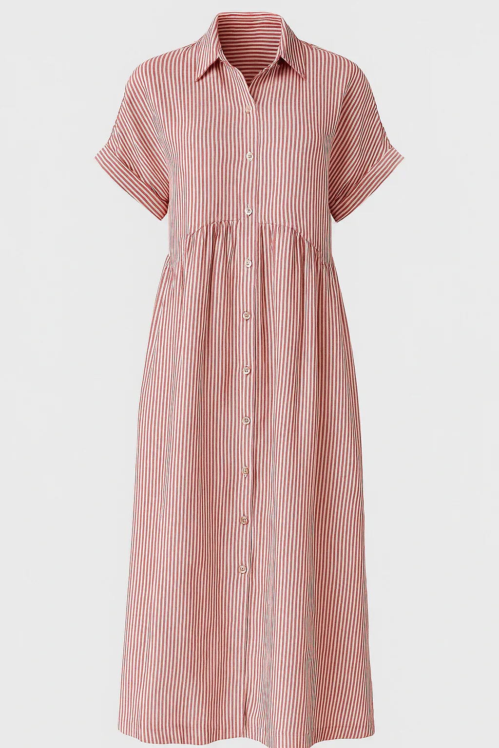 Chic Women'S Midi Dress With Handy Pockets