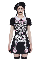 Rattle My Bones Mini Dress - Hearts