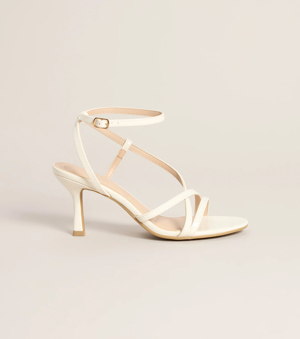 Pretty Little Plans Strappy Kitten Heels