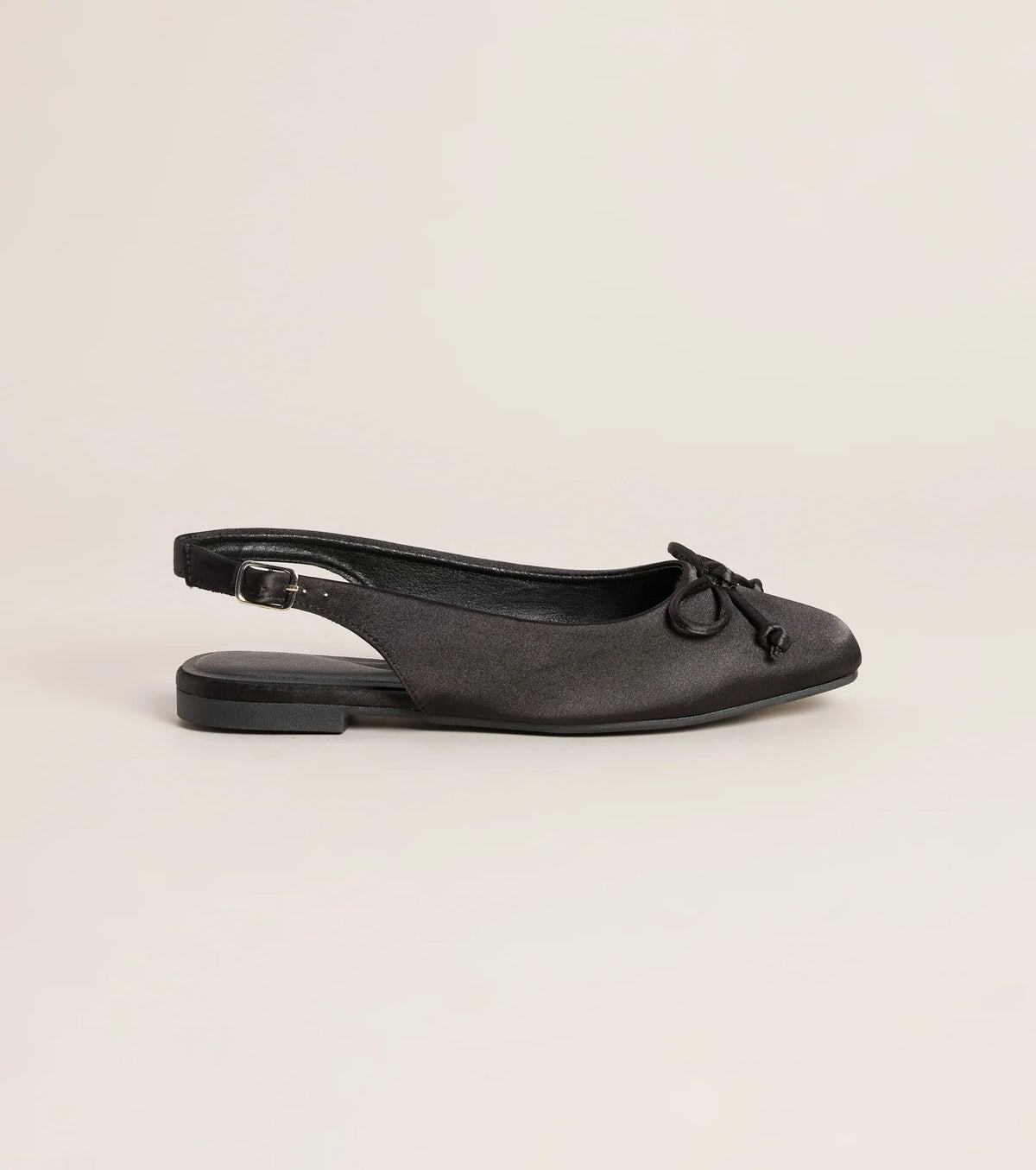 First Position Satin Bow Ballet Flats
