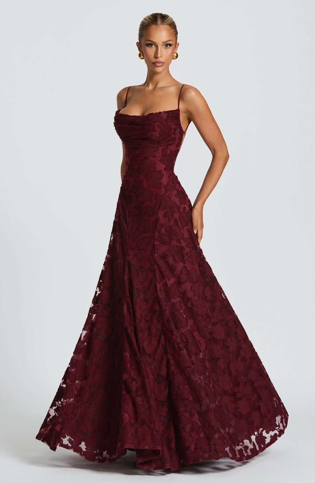 Aveline | Elegant Lace Corset Maxi Dress - Glamorous Evening Gown