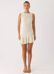 Adoria Mini Dress - Ivory