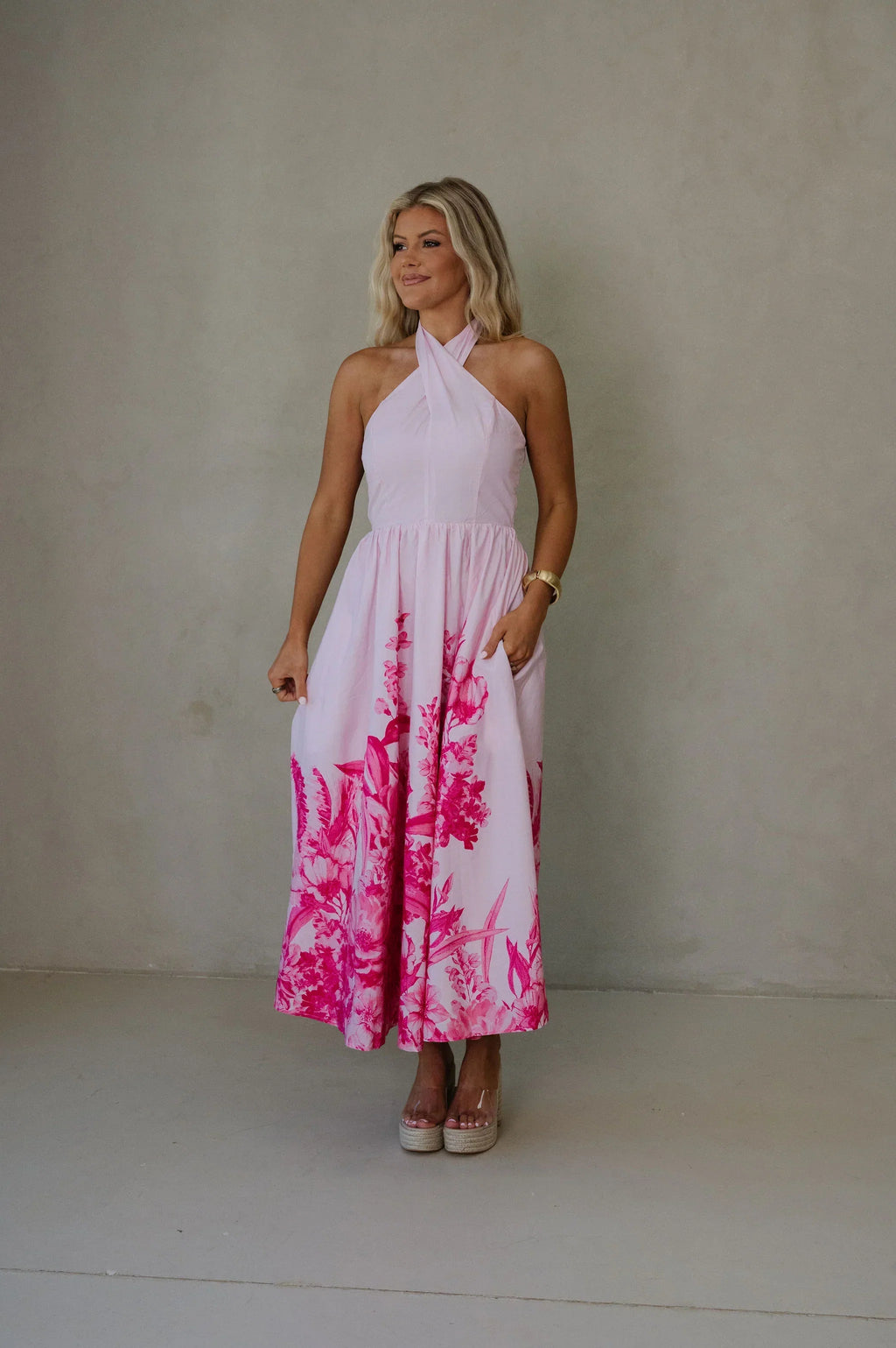Jazzie Maxi Dress-Light Pink