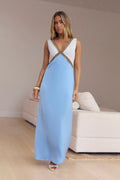 Pocket Of Sunshine Slip Maxi Dress Blue