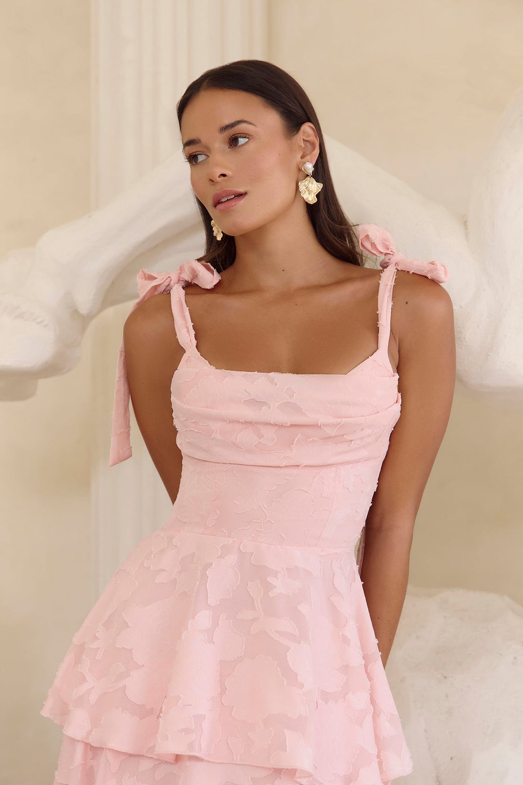 Meadow Of Dreams Maxi Dress Pink