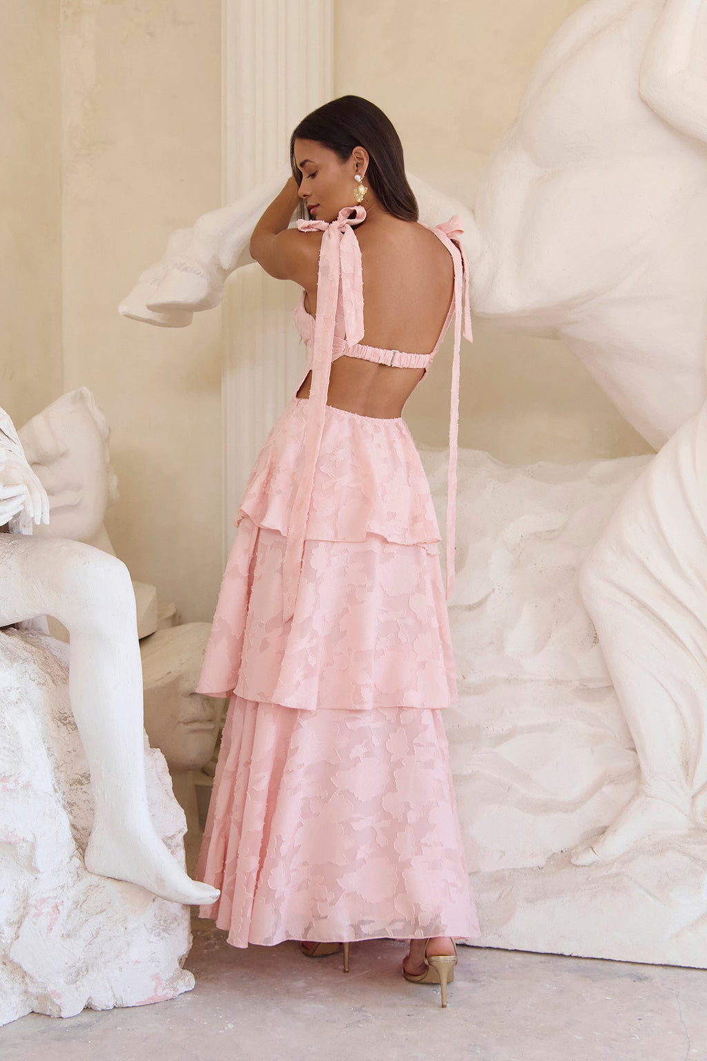 Meadow Of Dreams Maxi Dress Pink