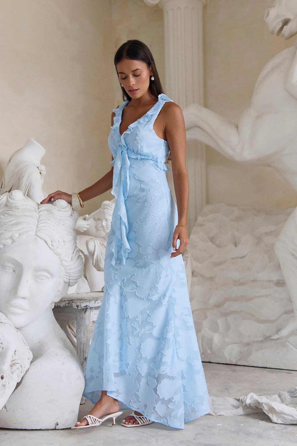 Letters To You Maxi Dress Blue