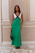 Pocket Of Sunshine Slip Maxi Dress Green