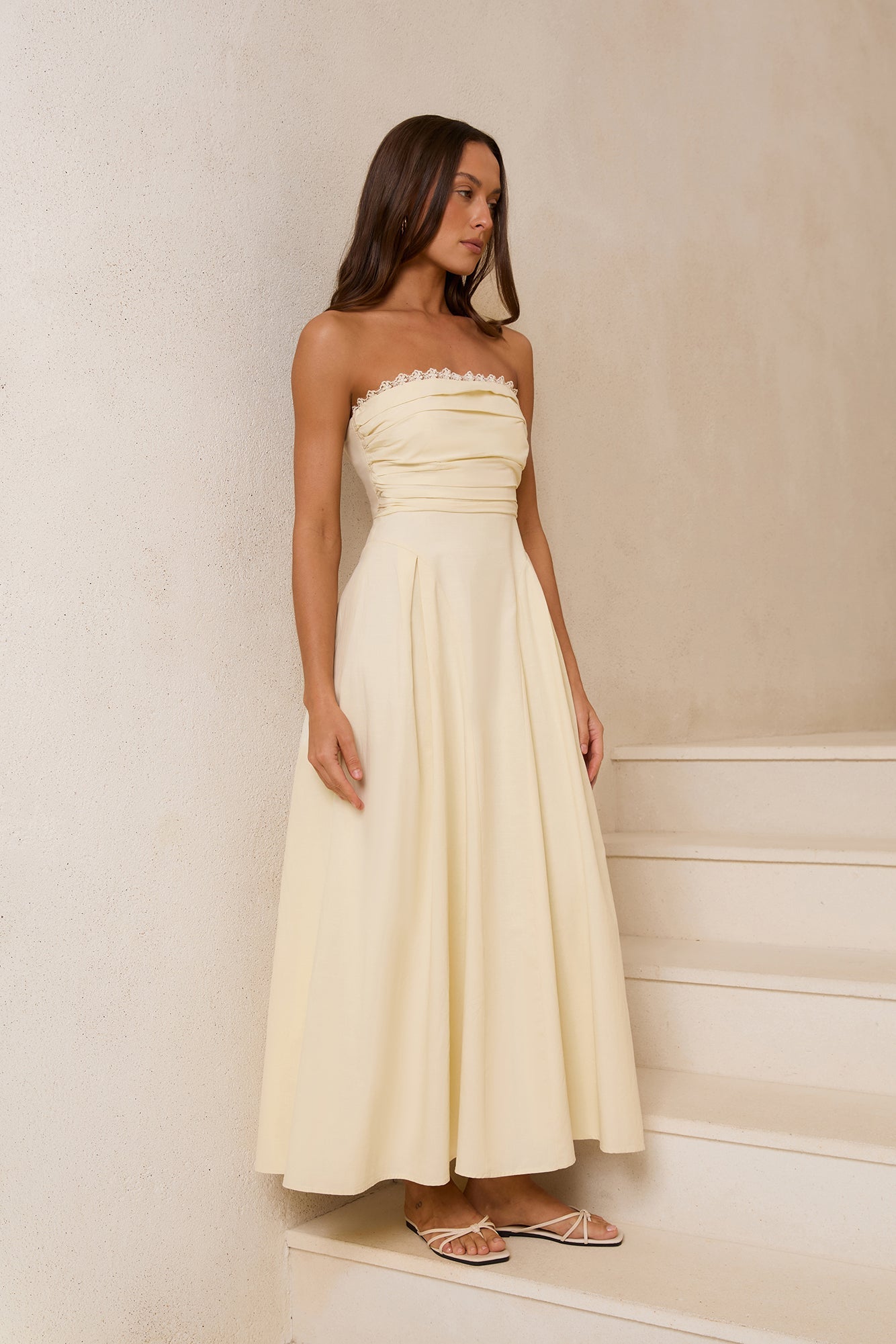 Angel Whispers Maxi Dress Yellow