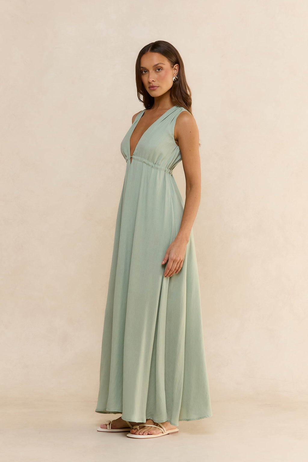Safety Net Maxi Dress Sage