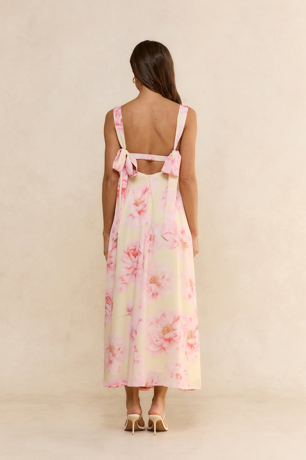Sweet Gardenia Maxi Dress Yellow Print