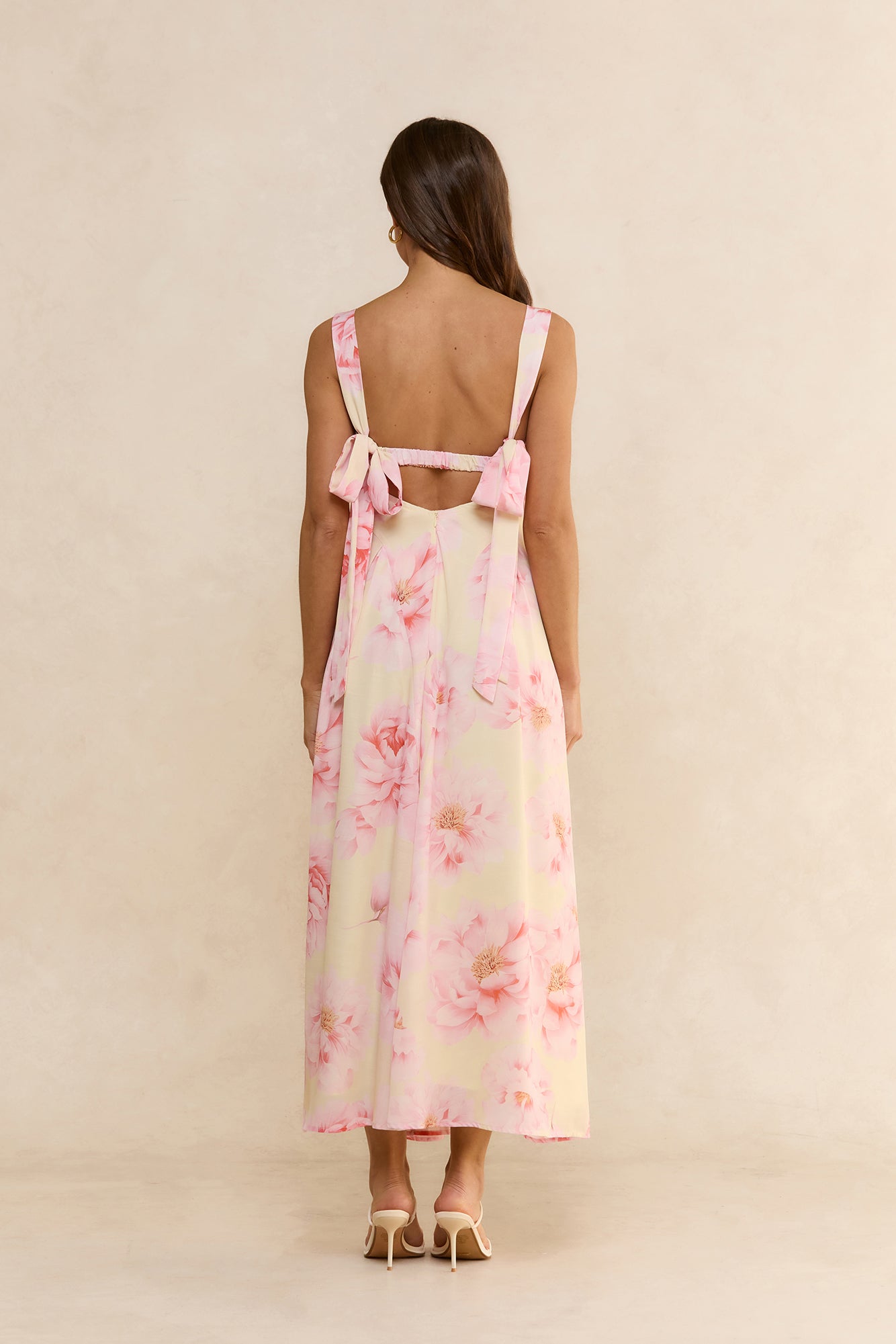 Sweet Gardenia Maxi Dress Yellow Print