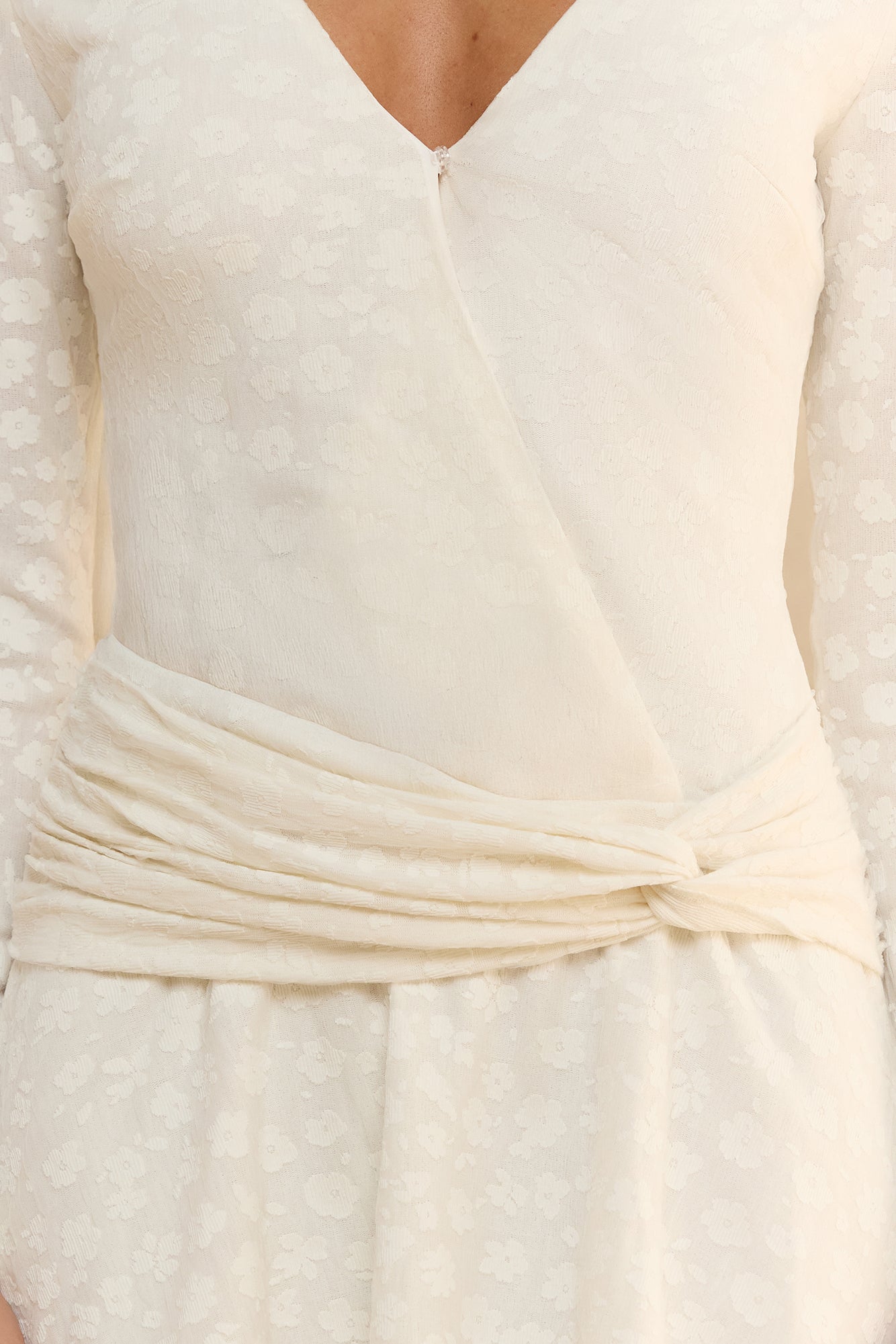 Trust In You Long Sleeve Mini Dress White