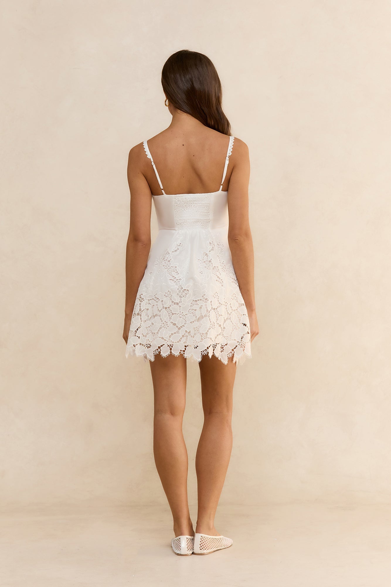 Delicate Darling Mini Dress White