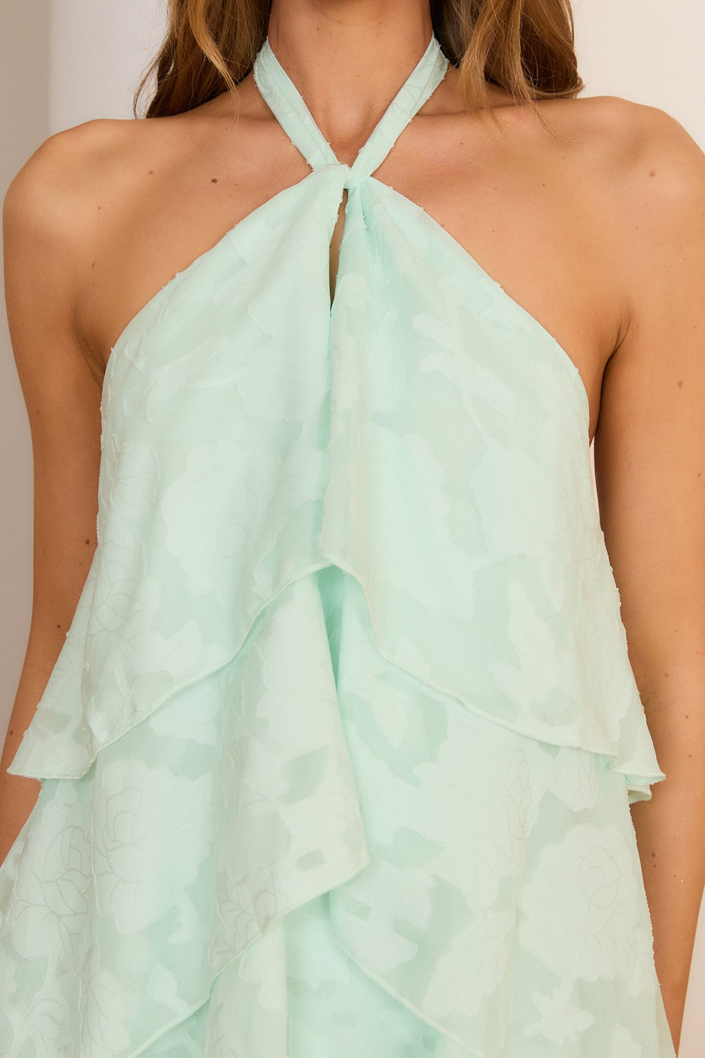 Whimsical Willow Tiered Maxi Dress Mint